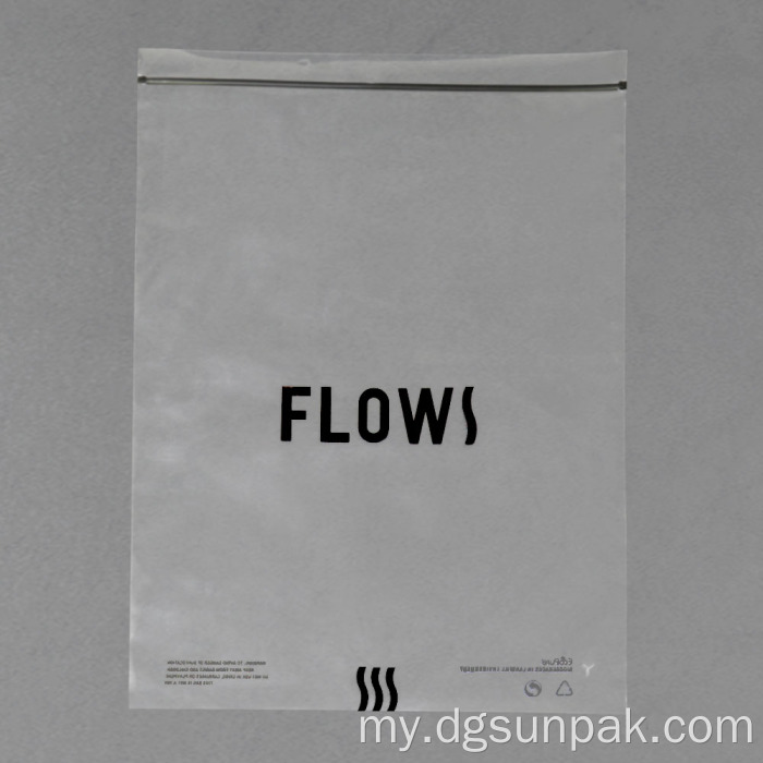 100% ပြန်လည်အသုံးပြု LDPE Polybags anti fatchock သတိပေးအိတ်များ